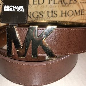 Michael Kors Belt - Genuine Leather Brown